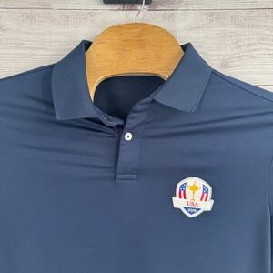 RLX Ralph Lauren Golf‎ Polo Shirt Large USA Ryder Cup 2016 Logo Performance